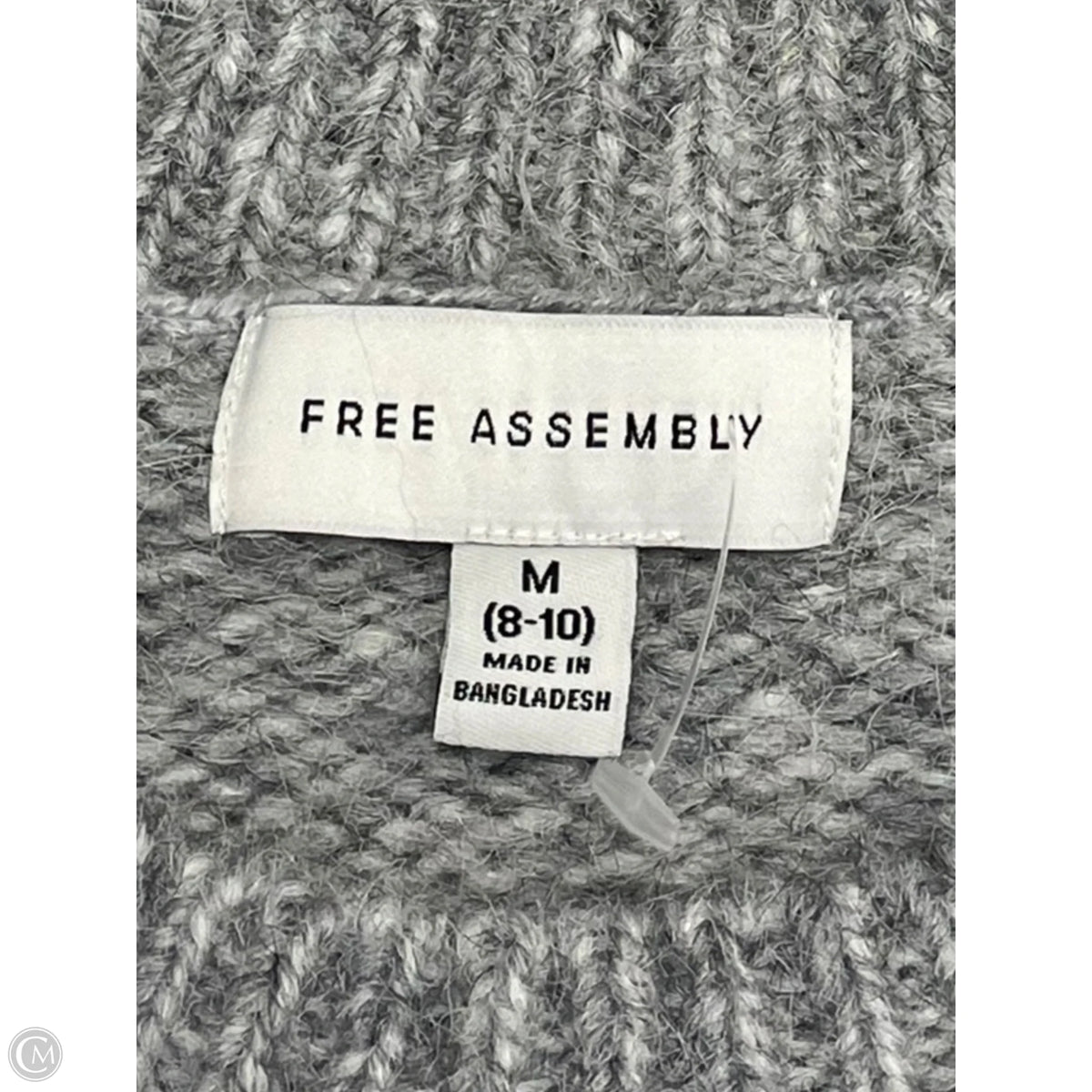 Sweater By Free Assembly In Grey, Size: M