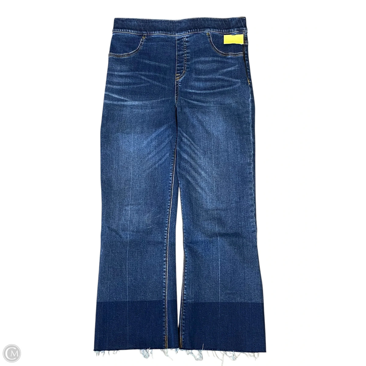 Jeans Flared By Spanx In Blue Denim, Size: 14