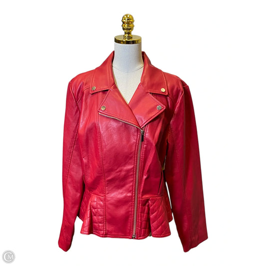 Jacket Other By New York And Co In Red, Size: Xl