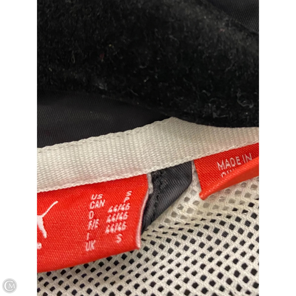 Jacket Windbreaker By Puma In Black & White, Size: S