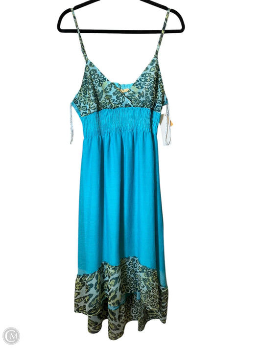 Dress Casual Midi By Clothes Mentor In Aqua, Size: L