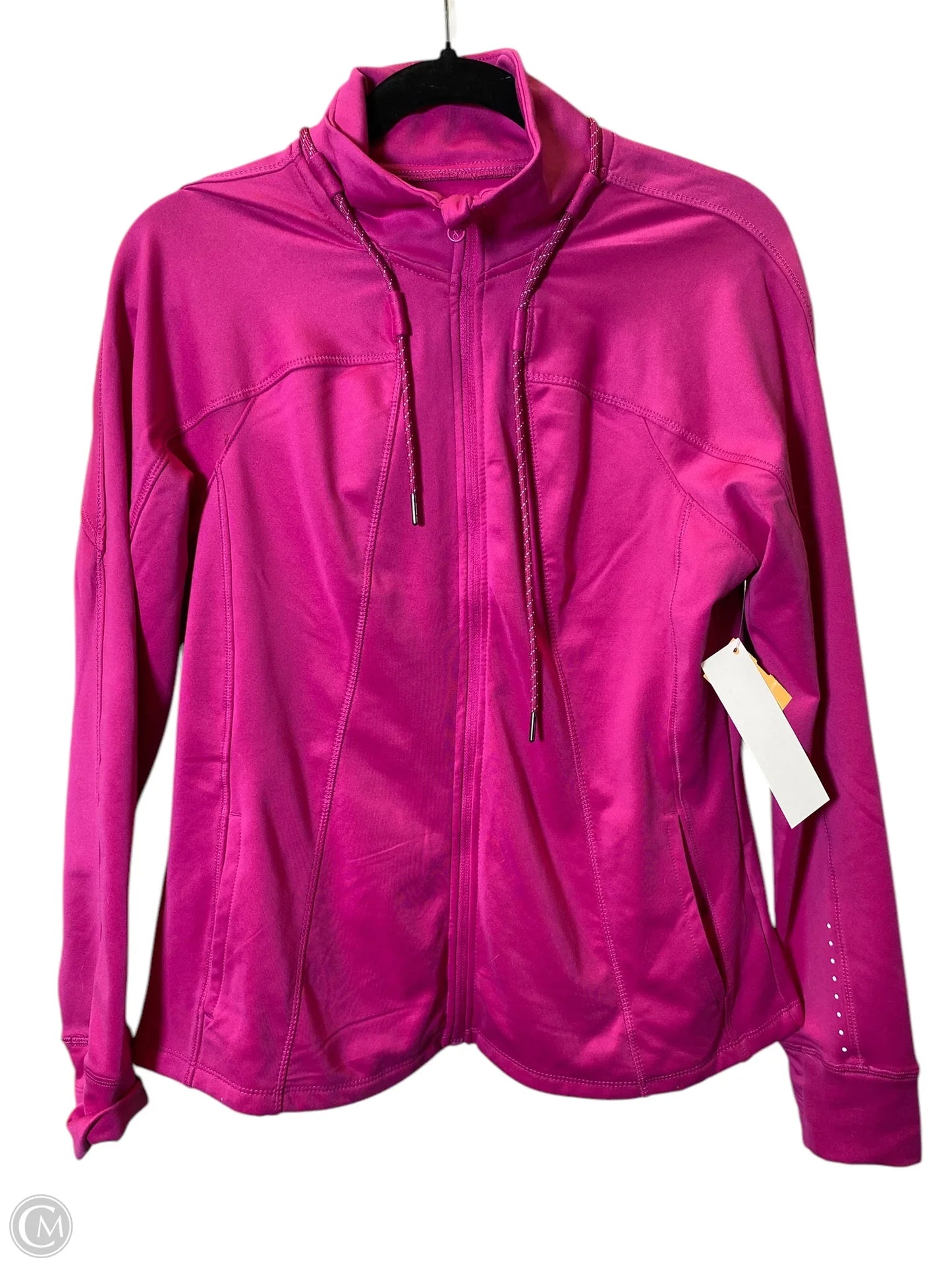 Athletic Jacket By Layer 8 In Pink, Size: L