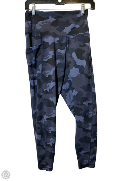 Athletic Leggings By 90 Degrees By Reflex In Camouflage Print, Size: L