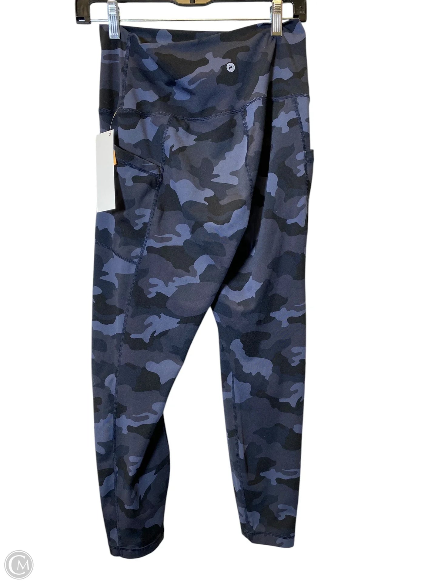 Athletic Leggings By 90 Degrees By Reflex In Camouflage Print, Size: L