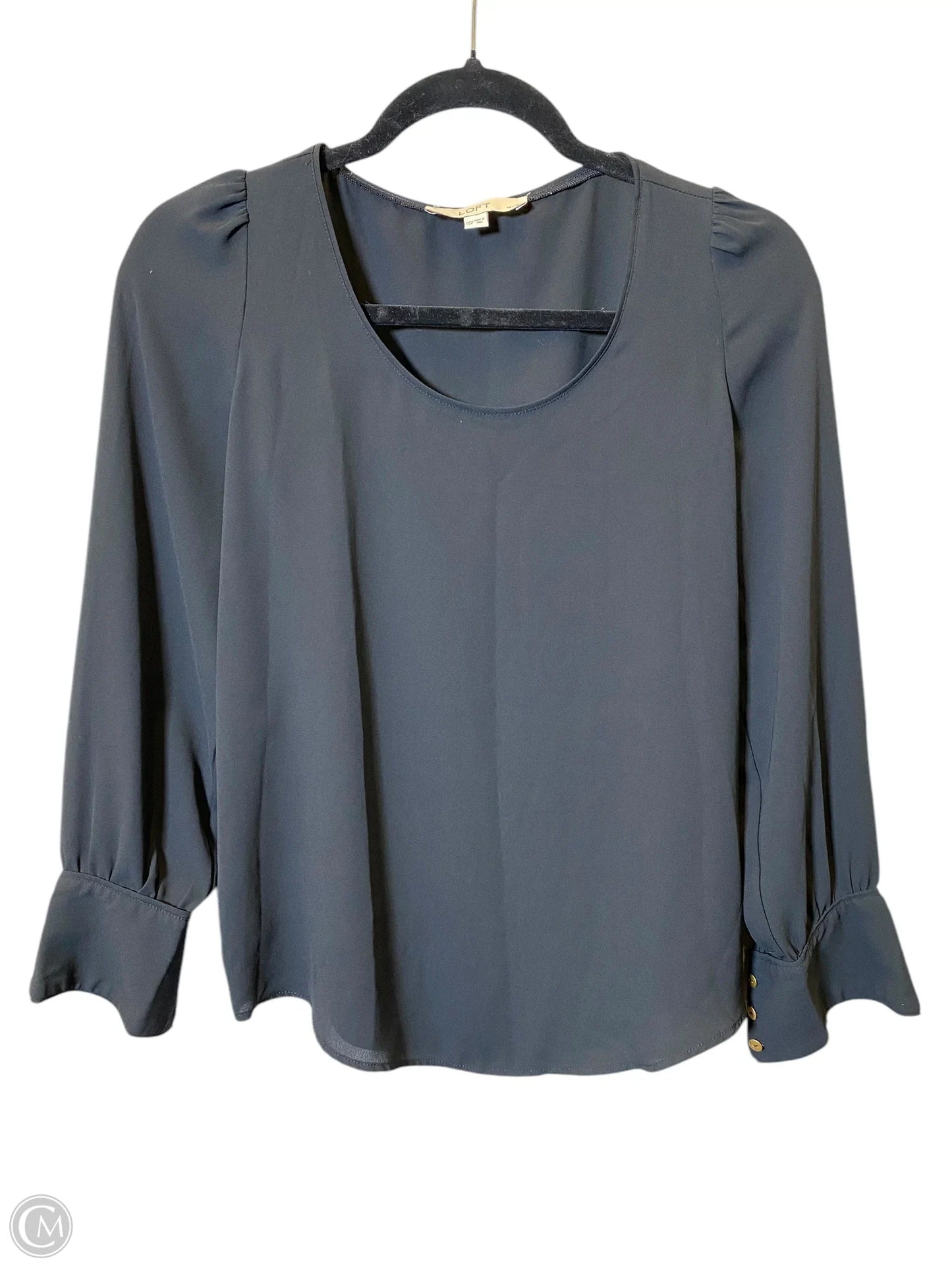 Top Long Sleeve By Loft In Black, Size: Xxsp