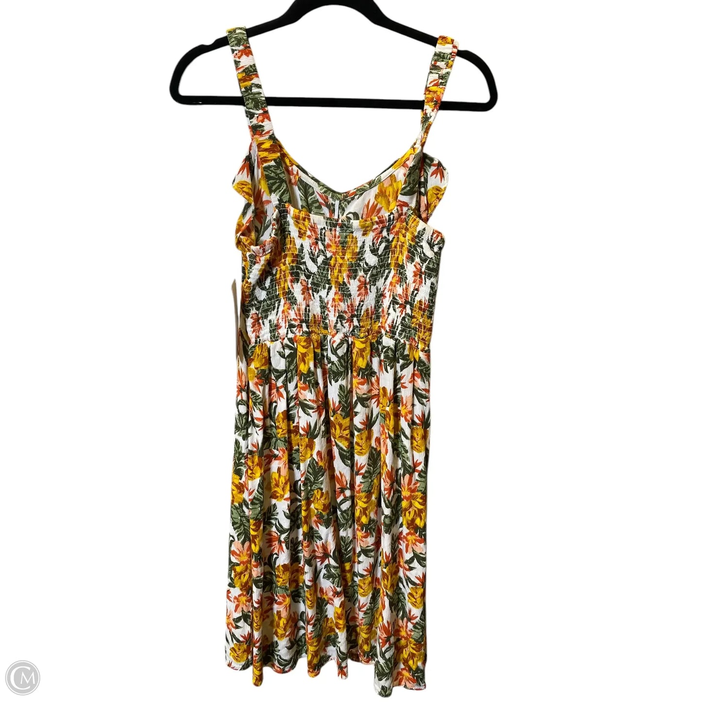 Dress Casual Midi By Derek Heart In Floral Print, Size: Xl