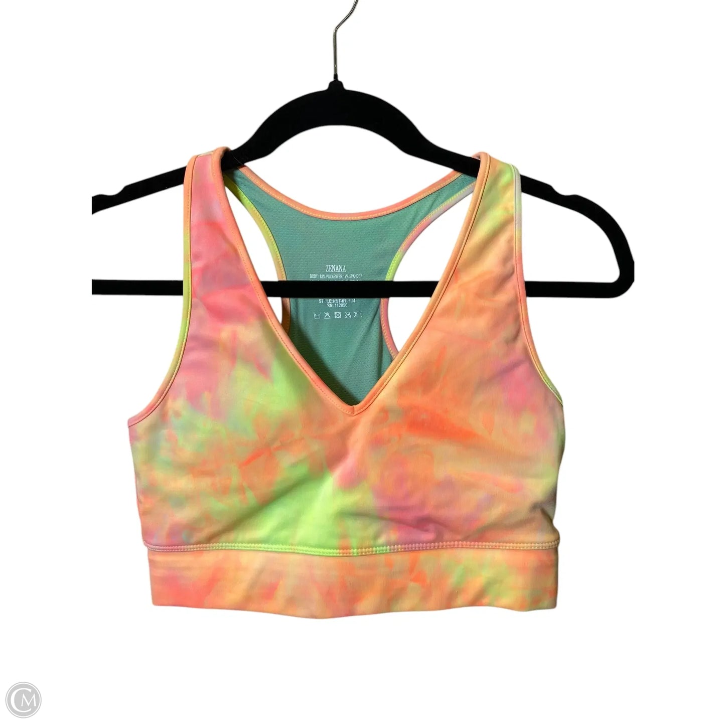 Athletic Bra By Zenana Outfitters In Multi-colored, Size: M