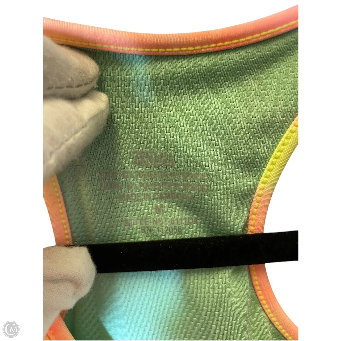 Athletic Bra By Zenana Outfitters In Multi-colored, Size: M
