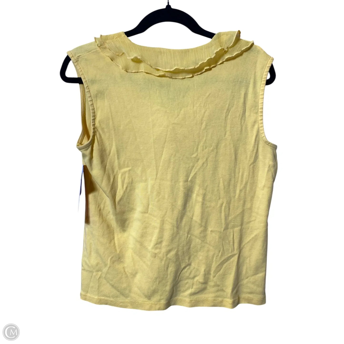 Top Sleeveless By Jones New York In Yellow, Size: L