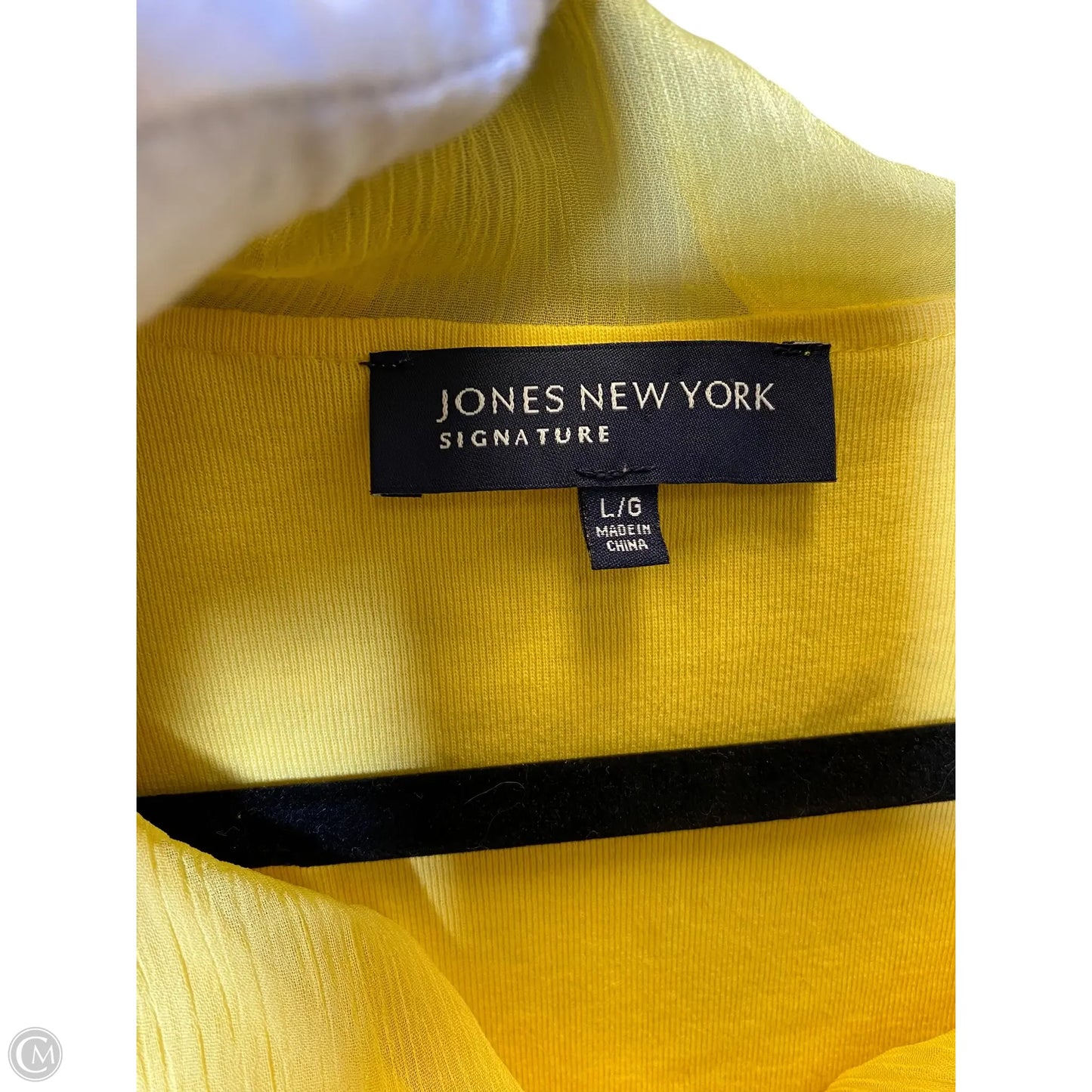 Top Sleeveless By Jones New York In Yellow, Size: L