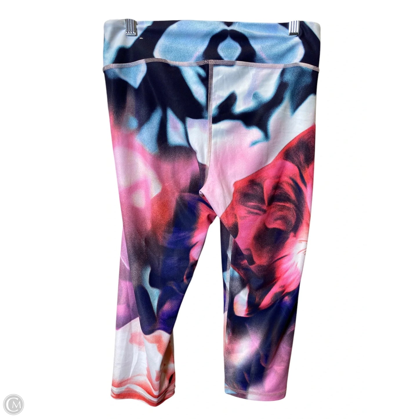 Athletic Leggings Capris By Live Love Dream In Multi-colored, Size: L