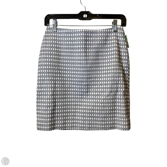 Skirt Midi By Ann Taylor In Black & White, Size: 0