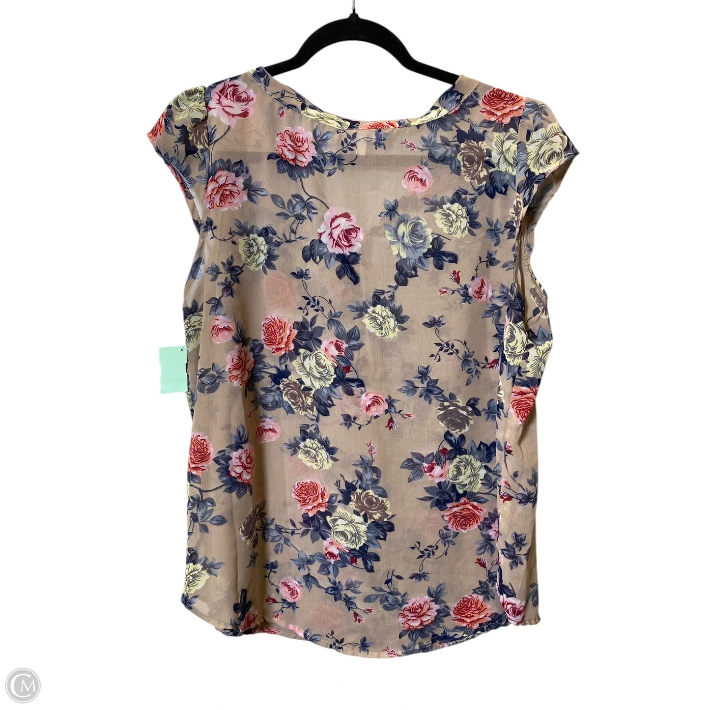 Top Sleeveless By Clothes Mentor In Floral Print, Size: Xl
