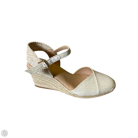 Sandals Heels Wedge By Alex Marie In Cream, Size: 7.5