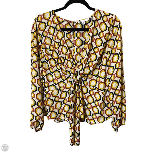 Top Long Sleeve By Dr2 In Multi-colored, Size: M