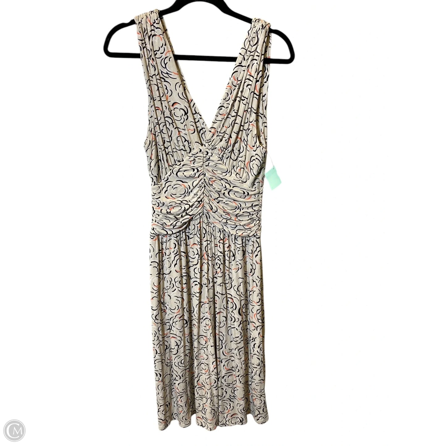 Dress Casual Midi By Deletta In Black & Cream, Size: M