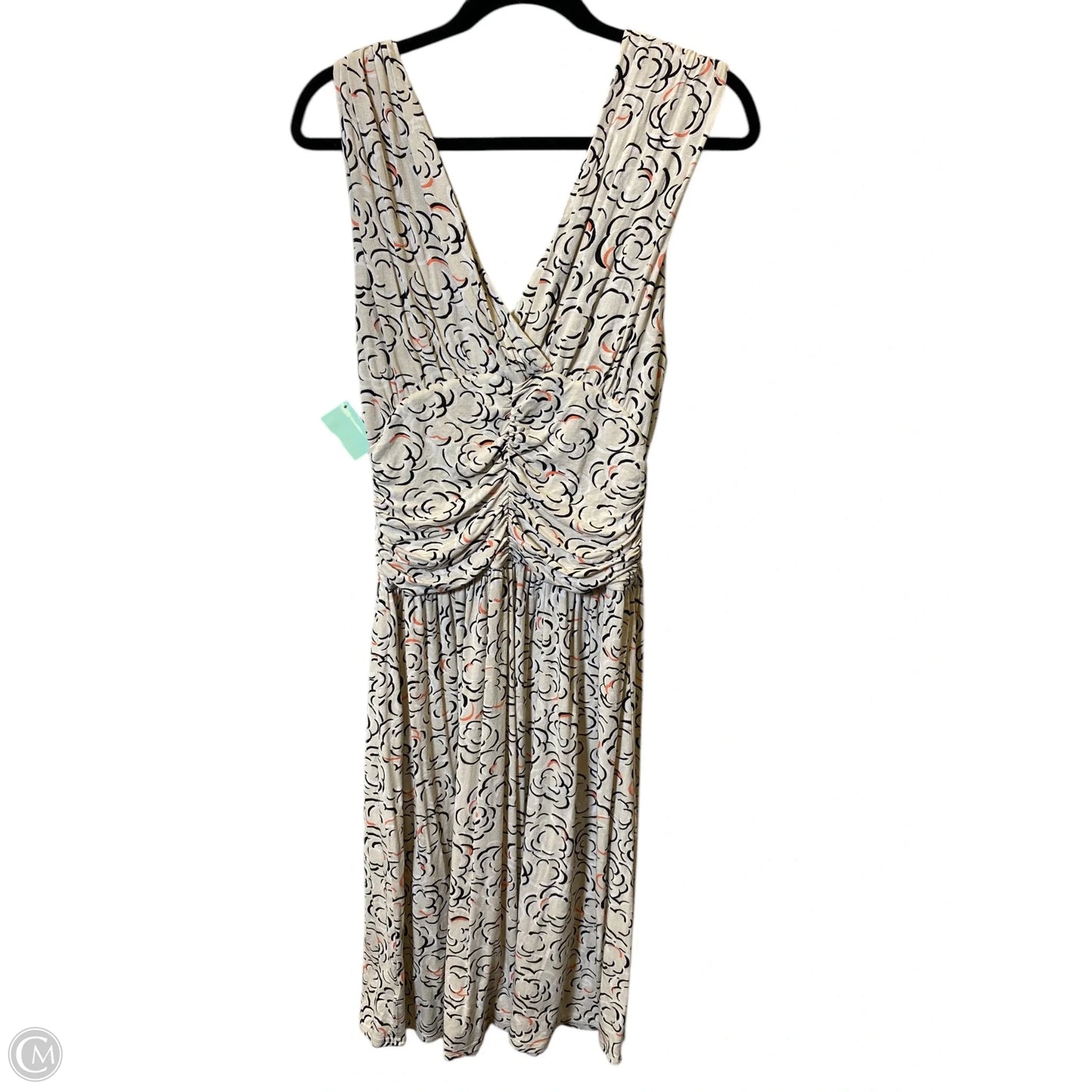 Dress Casual Midi By Deletta In Black & Cream, Size: M