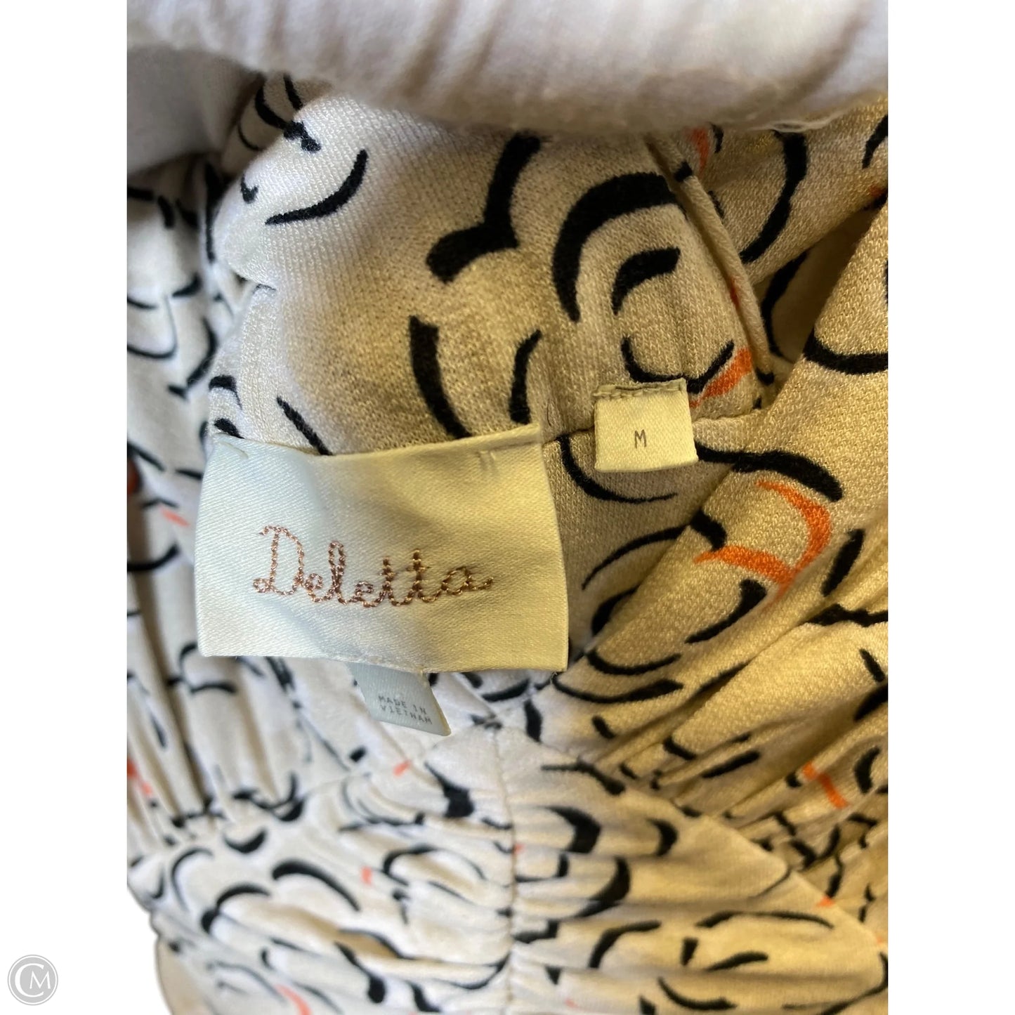 Dress Casual Midi By Deletta In Black & Cream, Size: M