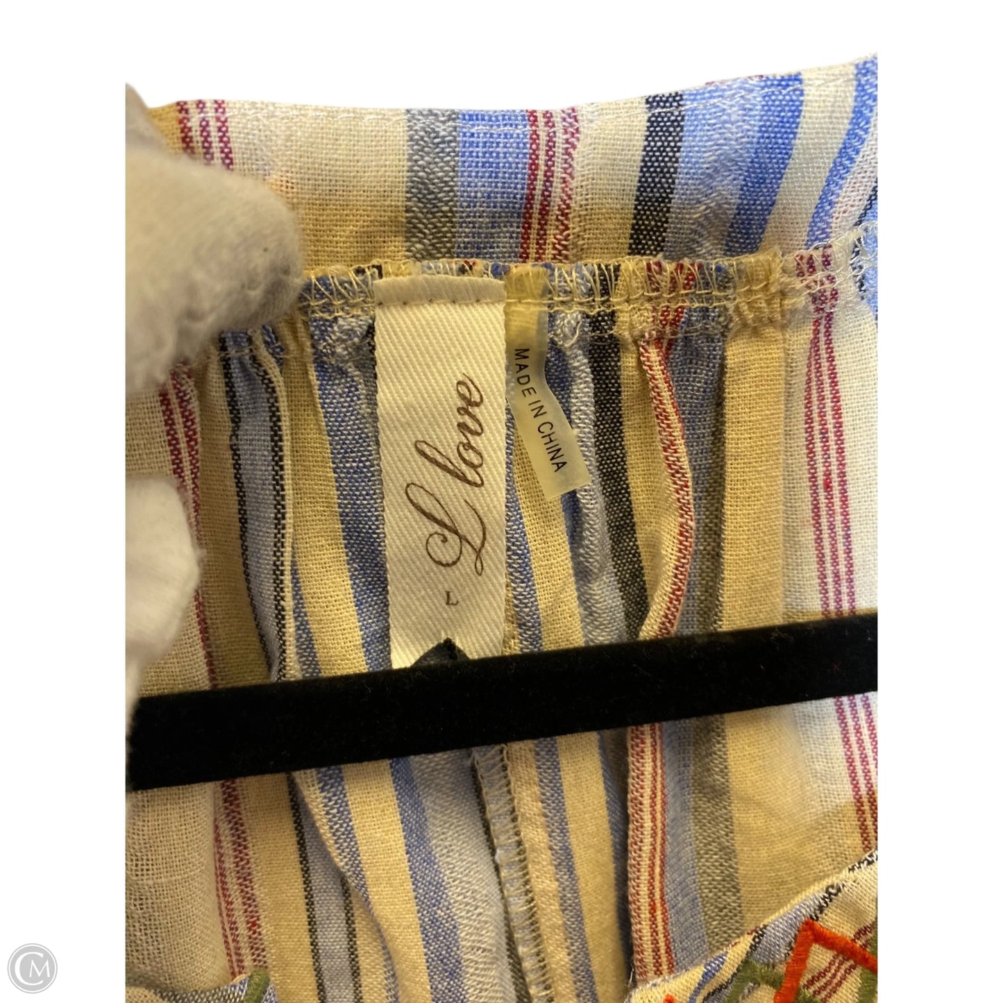 Top Sleeveless By L Love In Multi-colored, Size: L
