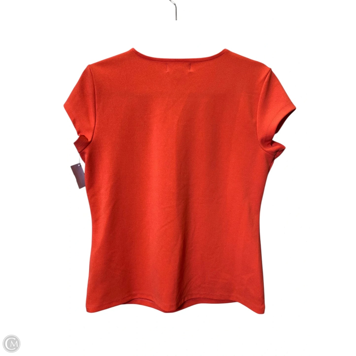 Top Short Sleeve By Liz Claiborne In Orange, Size: M