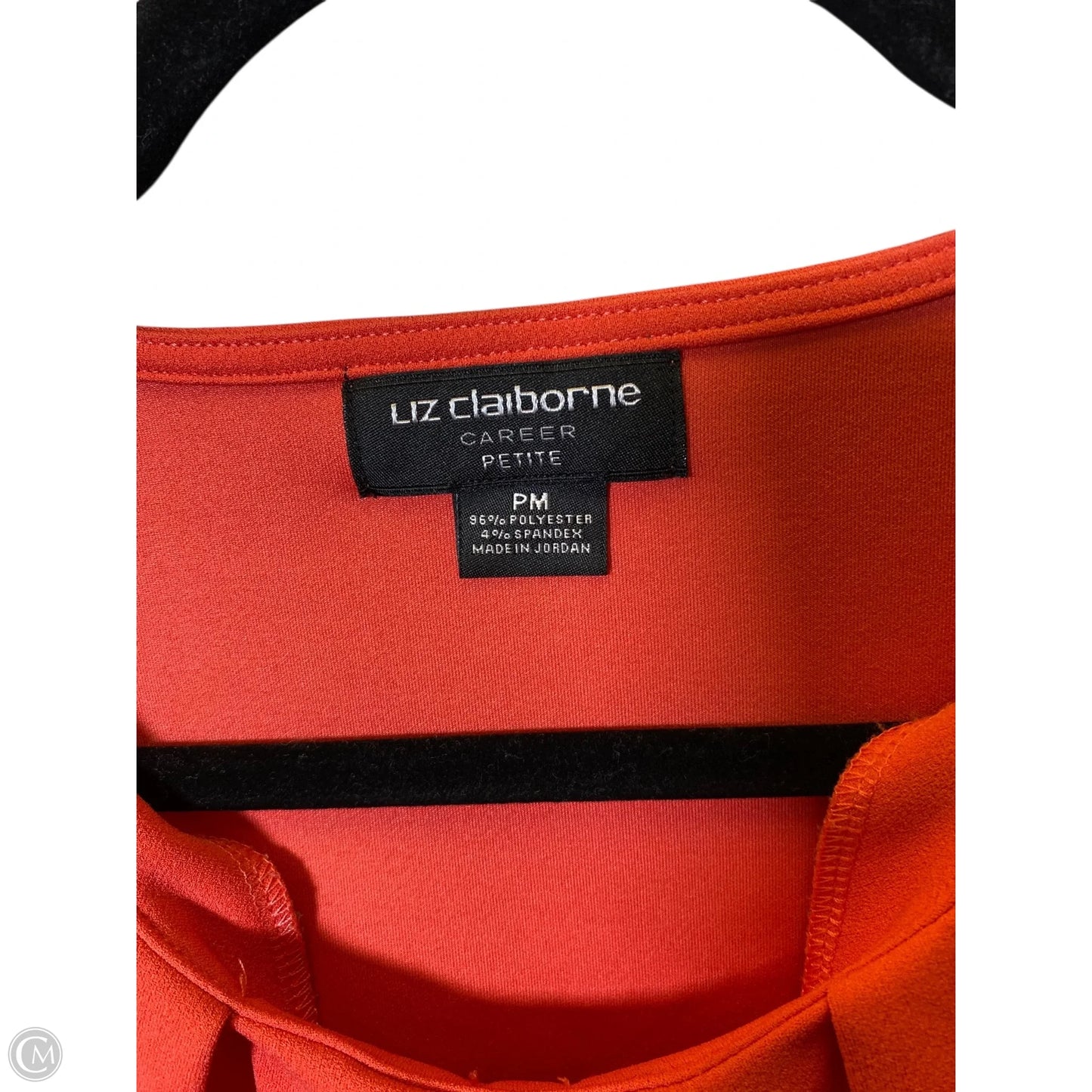 Top Short Sleeve By Liz Claiborne In Orange, Size: M