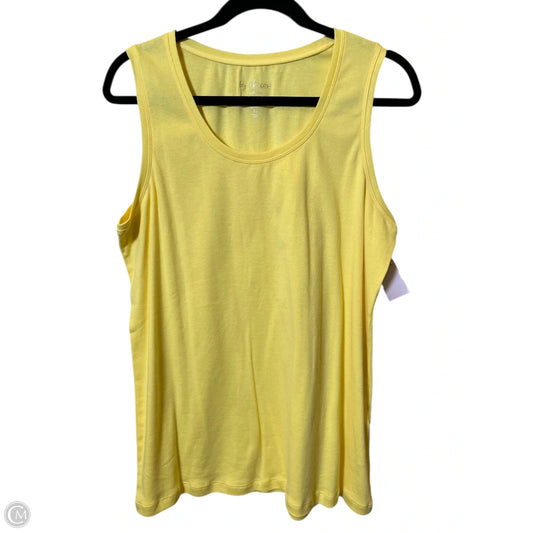 Top Short Sleeve By Chicos In Yellow, Size: Xl