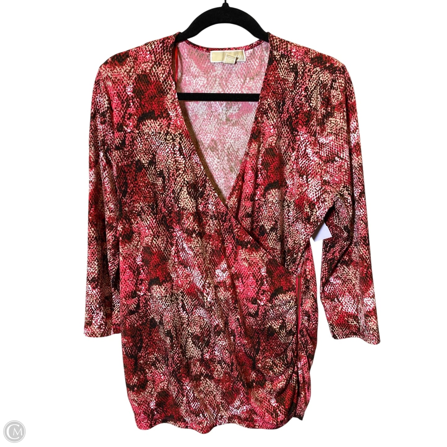 Top 3/4 Sleeve By Michael By Michael Kors In Multi-colored, Size: M