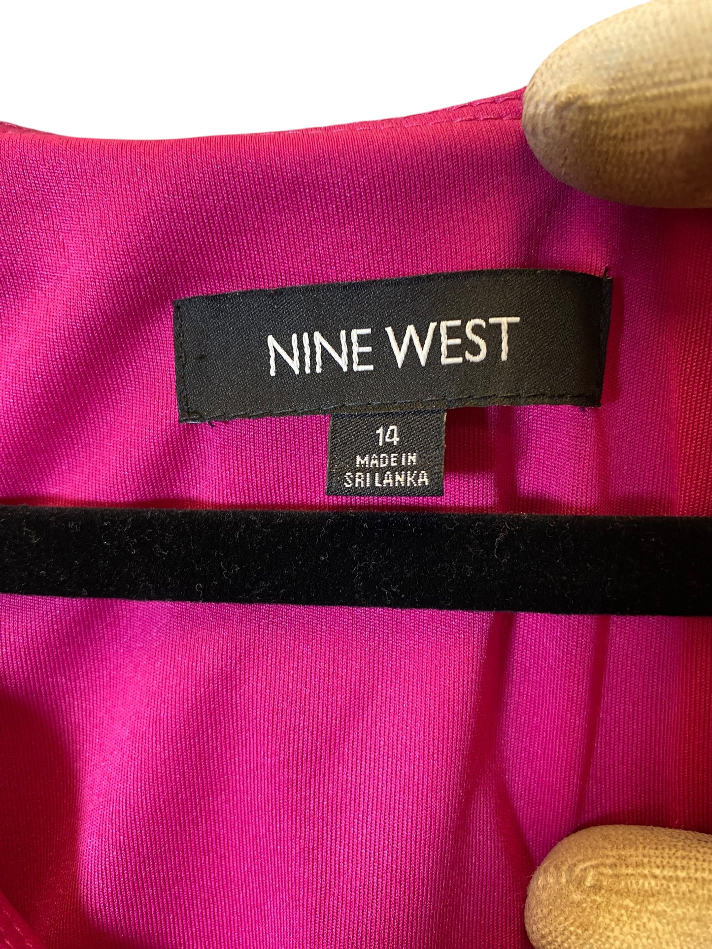 Dress Casual Midi By Nine West In Pink, Size: L