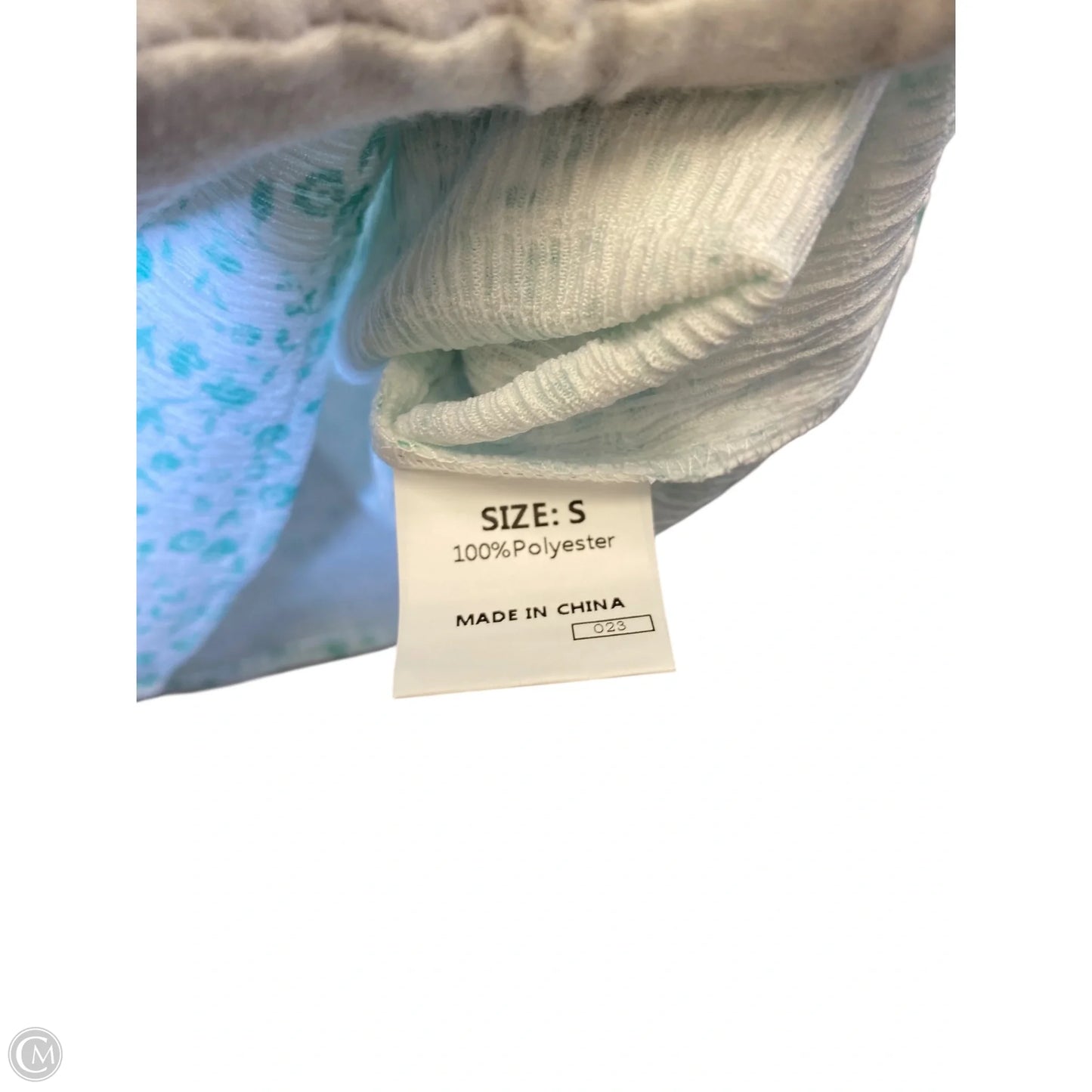 Top Short Sleeve By Clothes Mentor In Green & White, Size: S