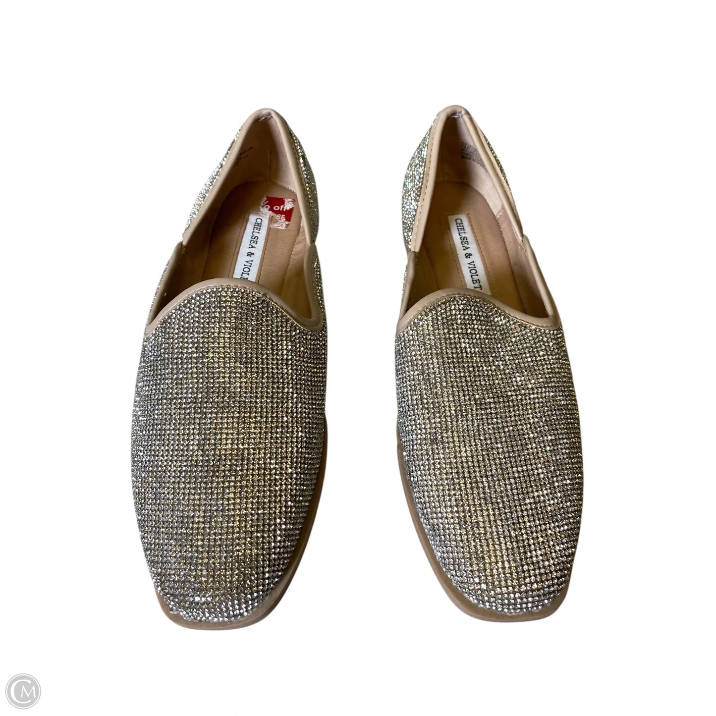 Shoes Flats By Chelsea And Violet In Silver, Size: 6