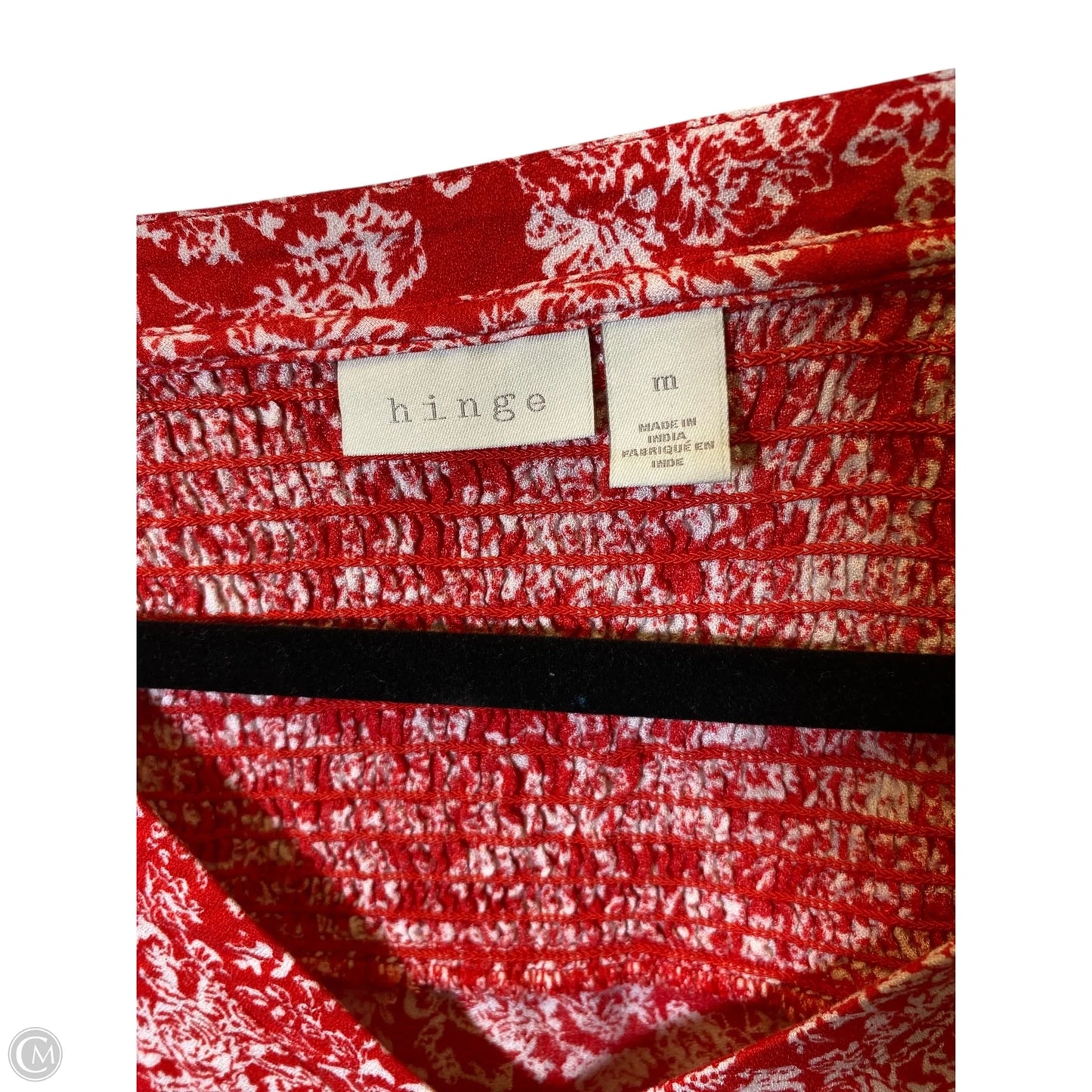 Top Long Sleeve By Hinge In Floral Print, Size: M