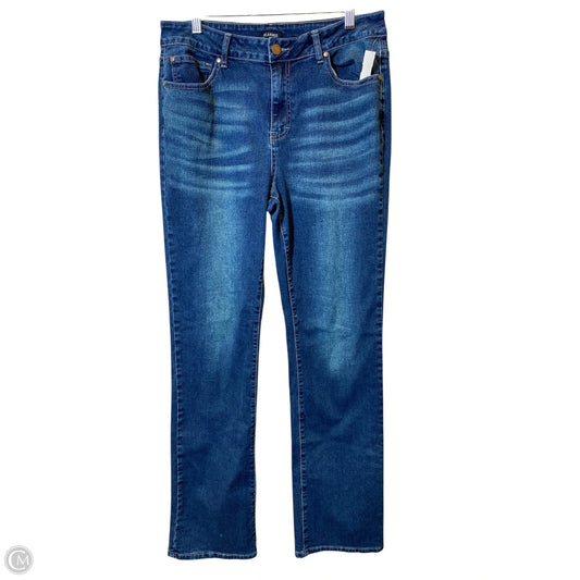 Jeans Boot Cut By Clothes Mentor In Blue Denim, Size: 16