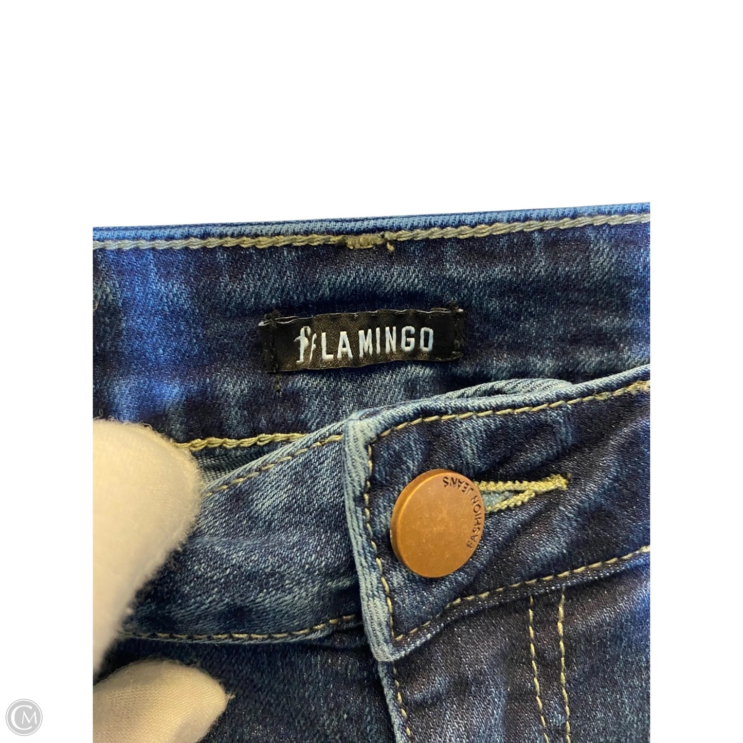 Jeans Boot Cut By Clothes Mentor In Blue Denim, Size: 16