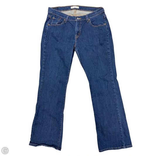 Jeans Boot Cut By Levis In Blue Denim, Size: 14