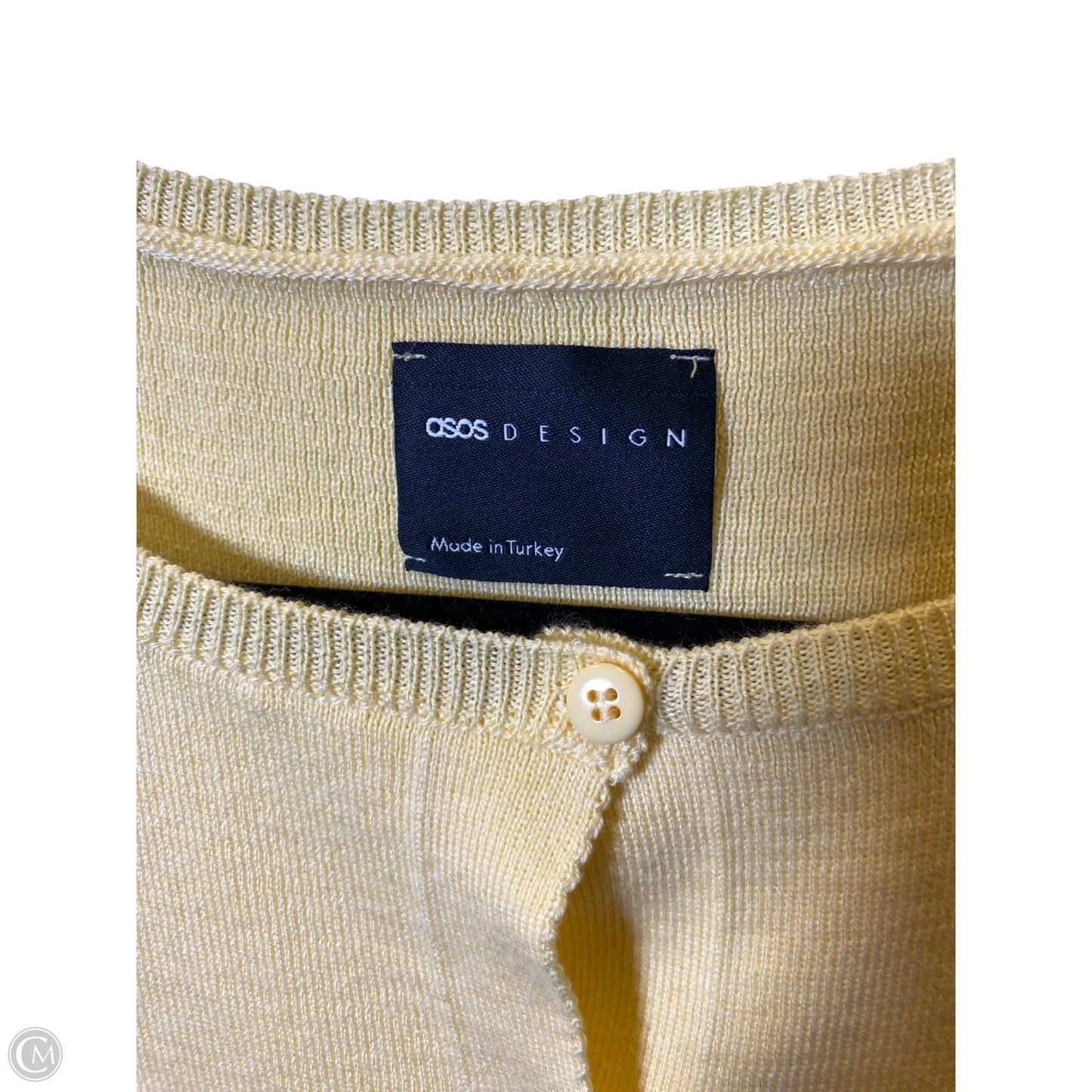 Vest Sweater By Asos In Yellow, Size: L