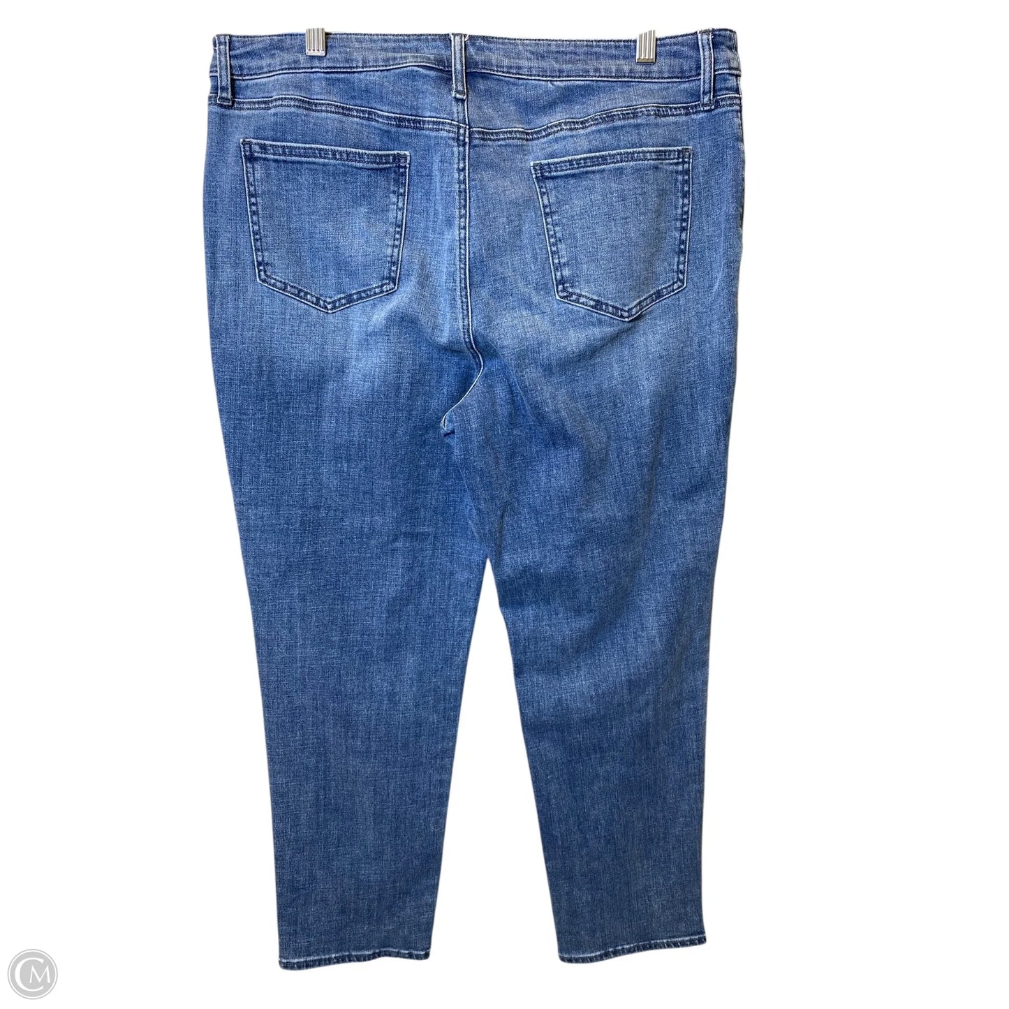 Jeans Straight By Chicos In Blue Denim, Size: 16