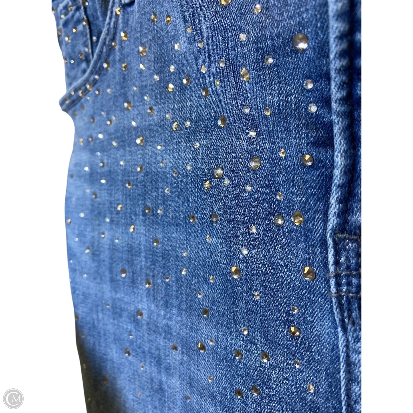Jeans Straight By Chicos In Blue Denim, Size: 16