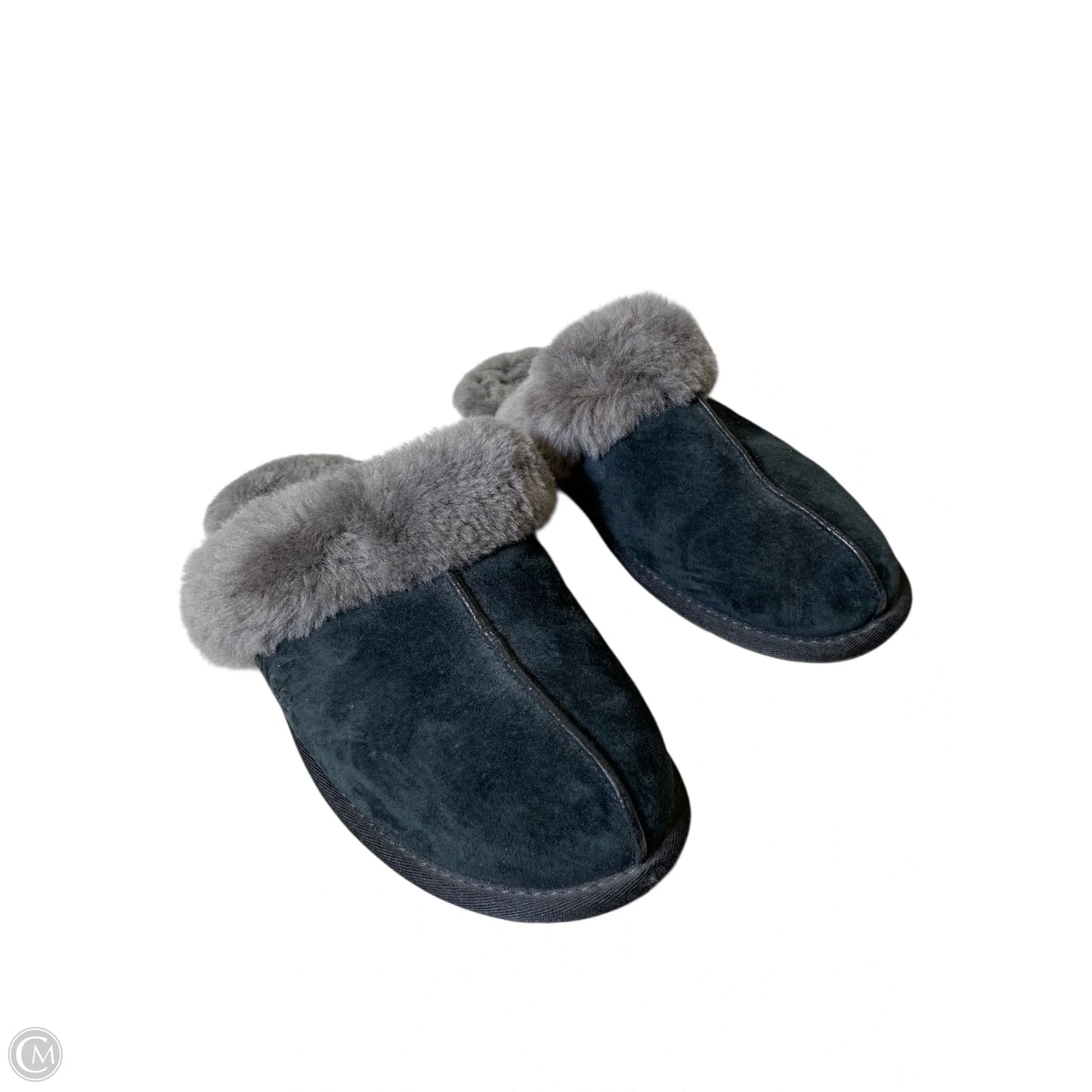 Sandals Flats By Ugg In Black & Grey, Size: 10