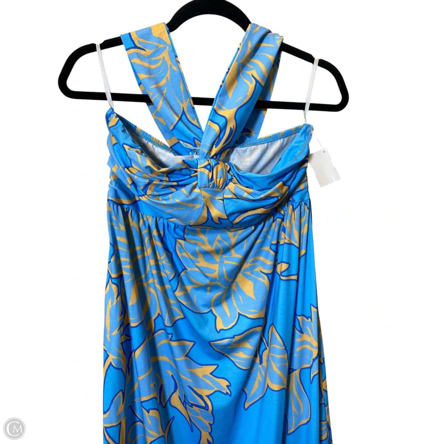 Dress Casual Maxi By Grace Karin In Blue & Yellow, Size: S