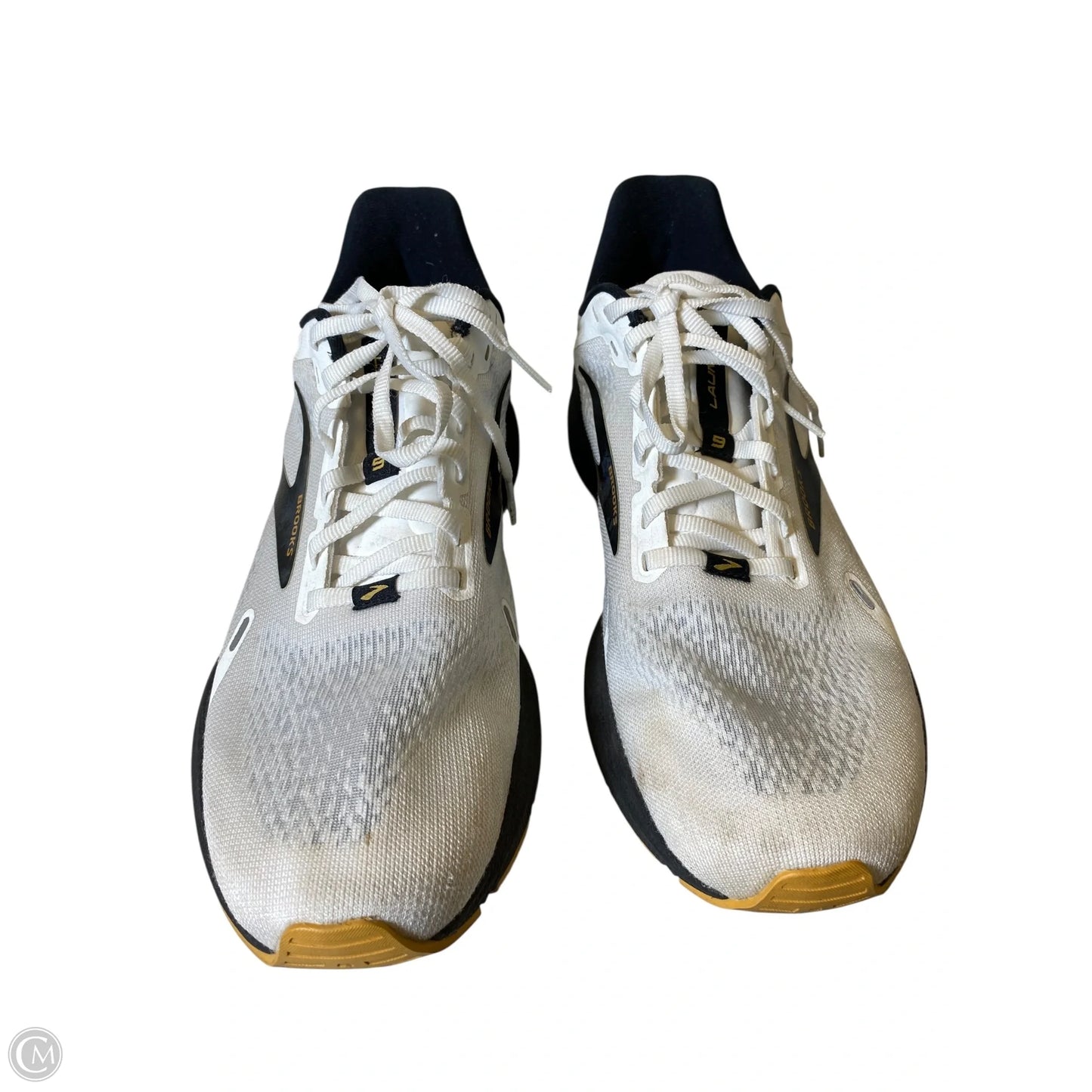 Shoes Athletic By Brooks In Black & Grey, Size: 9