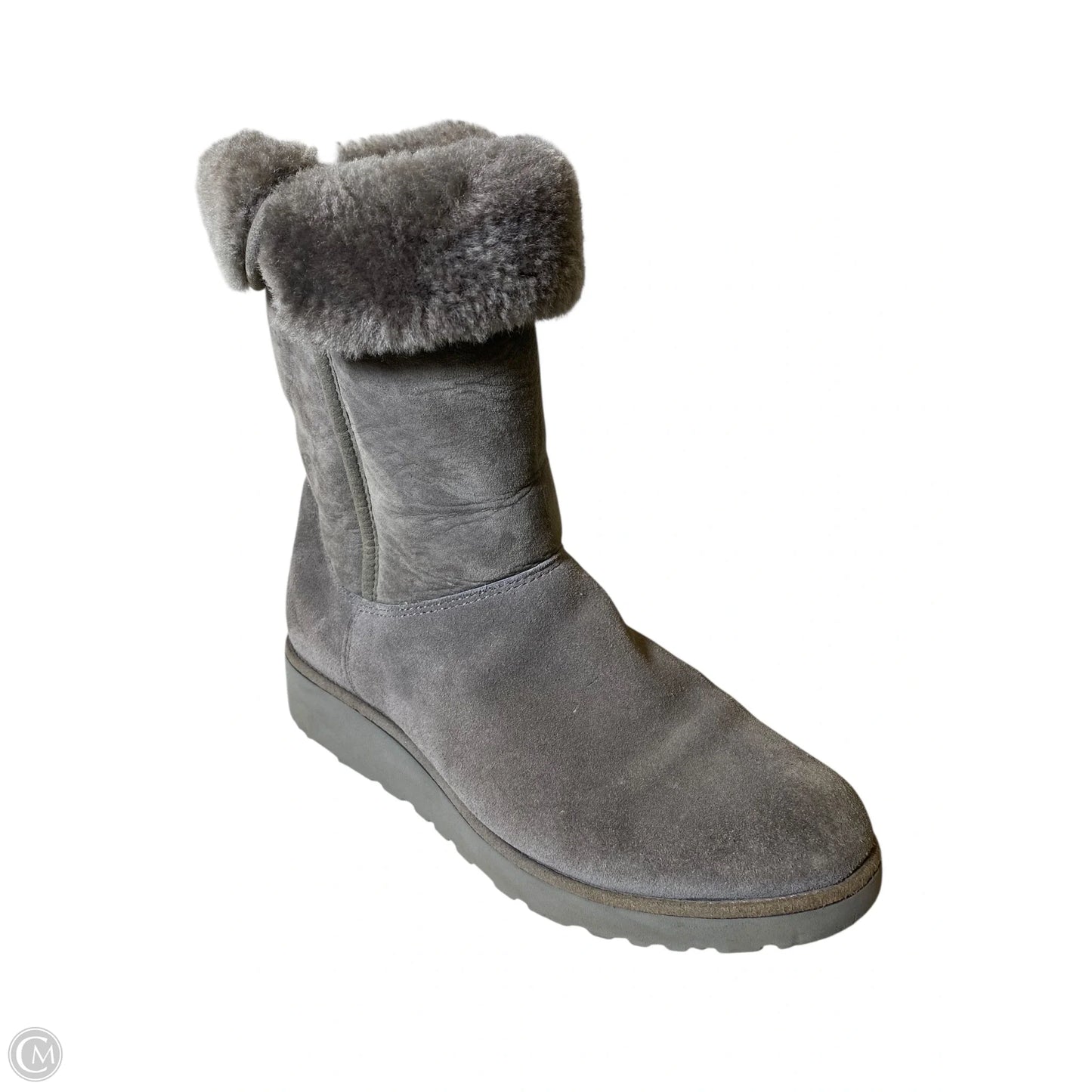 Boots Designer By Ugg In Grey, Size: 9