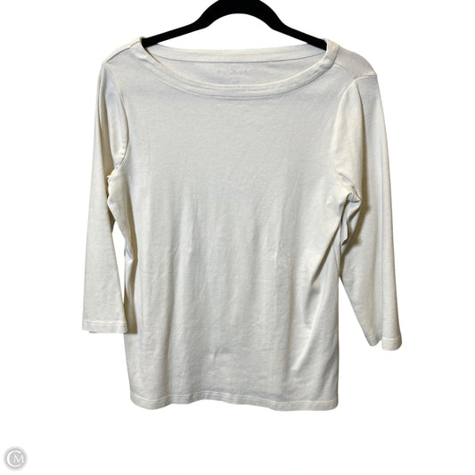 Top Long Sleeve By Chicos In Cream, Size: M