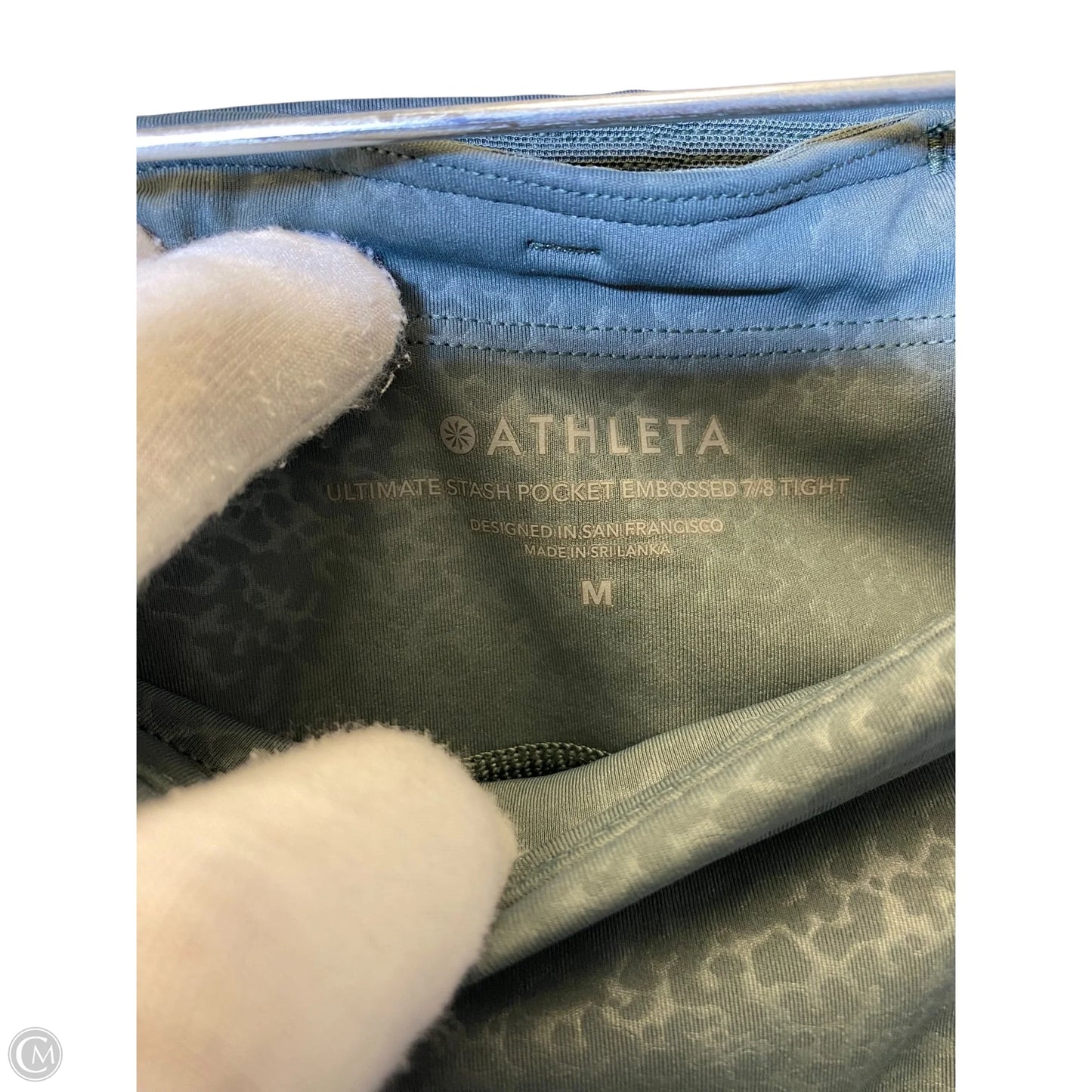 Athletic Leggings By Athleta In Green, Size: M