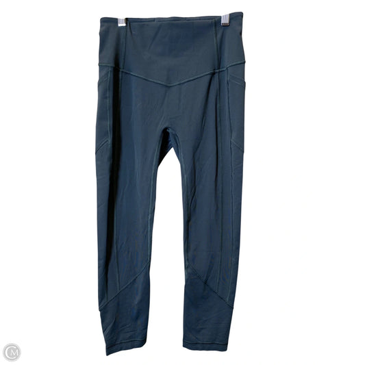 Athletic Leggings By Lululemon In Blue, Size: 6