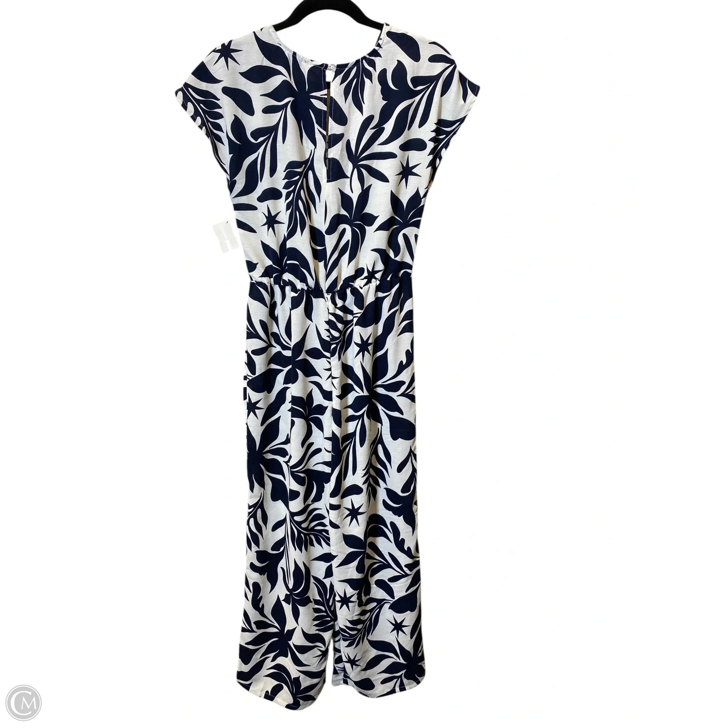 Jumpsuit By Fred David In Blue & White, Size: S