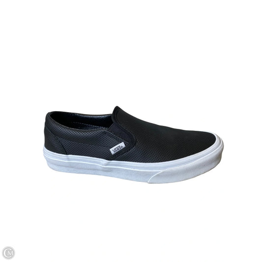 Shoes Sneakers By Vans In Black & White, Size: 9