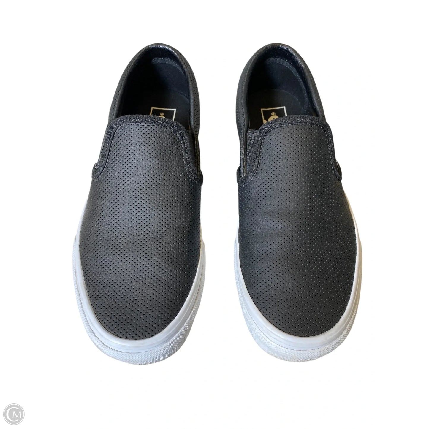 Shoes Sneakers By Vans In Black & White, Size: 9
