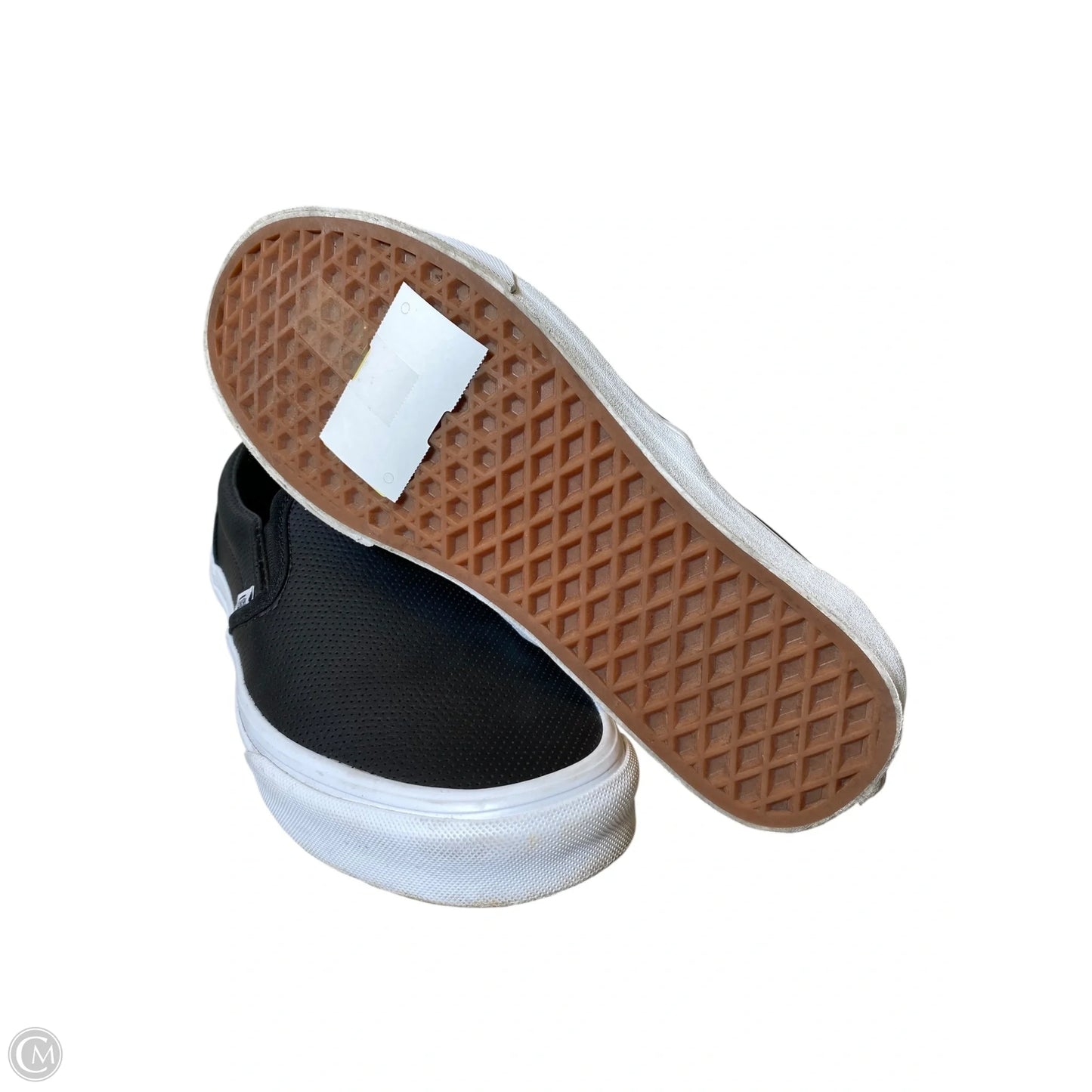 Shoes Sneakers By Vans In Black & White, Size: 9