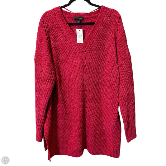 Sweater By Lane Bryant In Red, Size: 3x