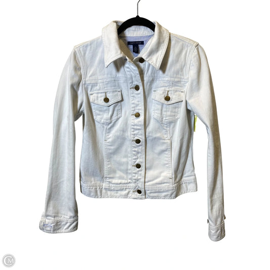 Jacket Denim By Tommy Hilfiger In White, Size: S
